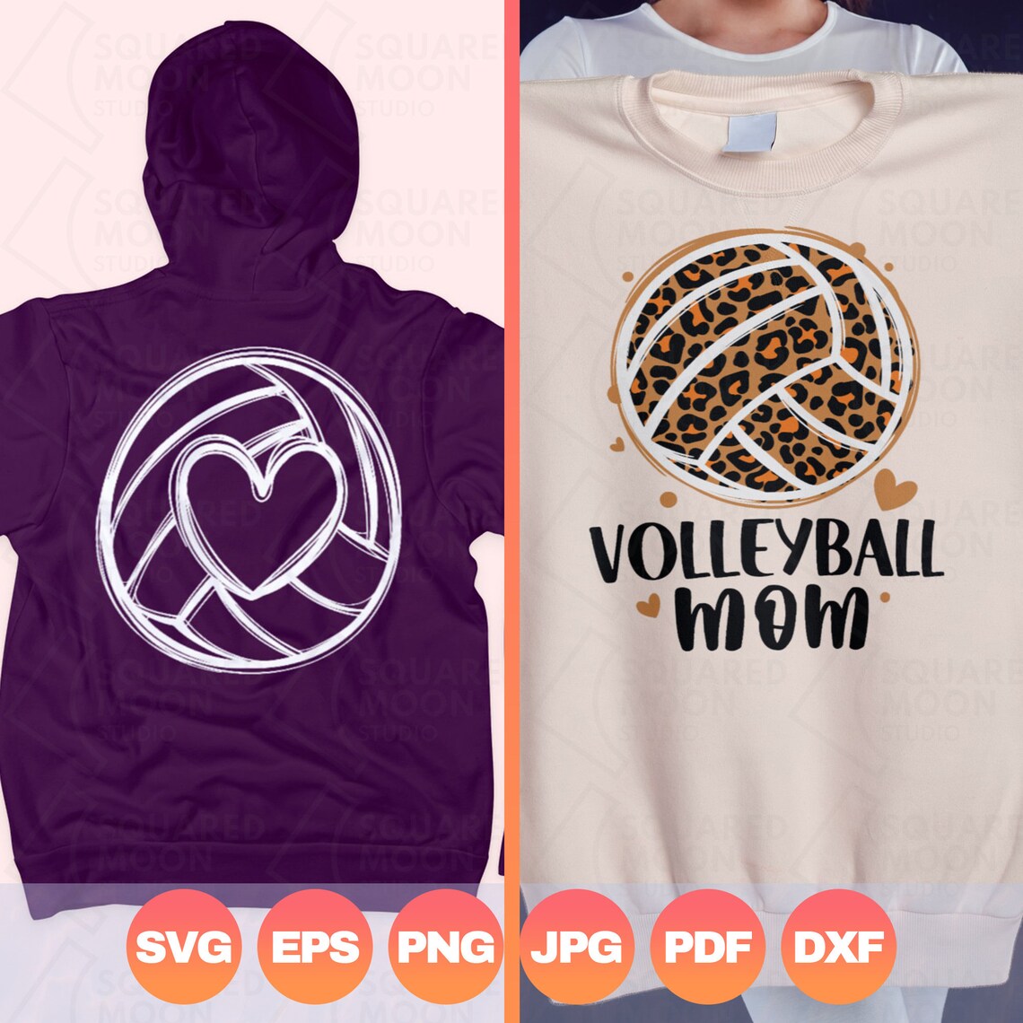Volleyball Mom Svg Bundle Volleyball Svg Volleyball Leopard Etsy Canada