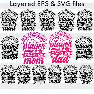 Strandvolleyball Familie geschnitten Datei | Lieblingsspielerin Ruft mich an Mom svg| DIY benutzerdefinierte Spielernummer | Beachvolleyball Mädchen Png Geschenk | Geschichtete digitale Dateien