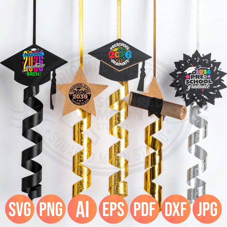Preschool Graduation Svg Png Bundle (38 designs), 2026 Graduate Designs afbeelding 13