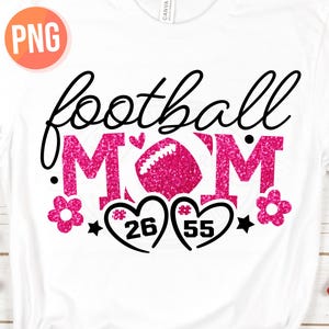 Minha Mãe de Meninos no Futebol PNG, Designs de Camisetas para Mãe de 2 Meninos, Números Personalizados de Jogadores de Futebol