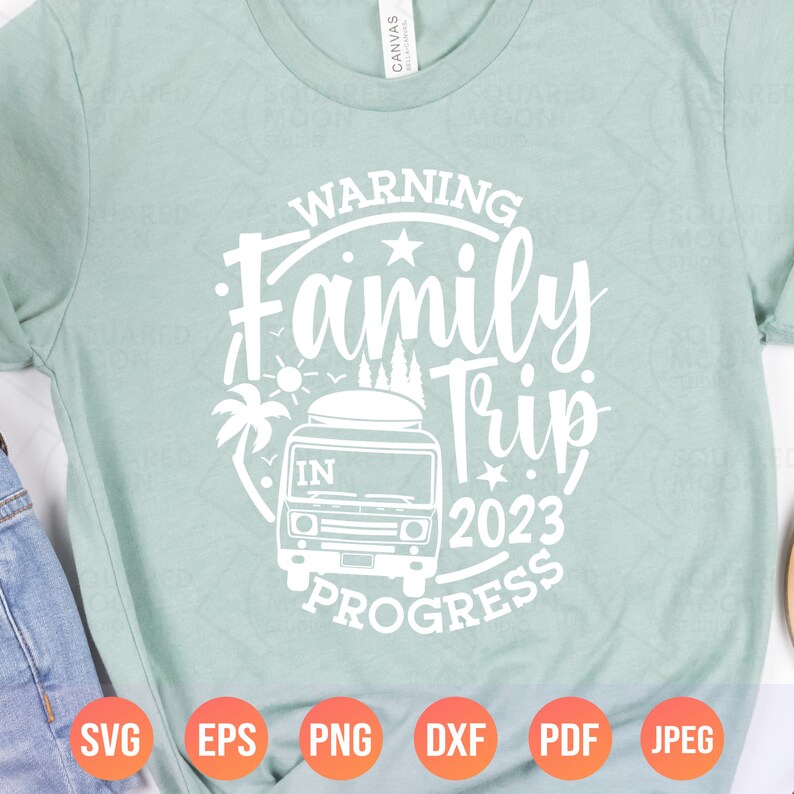 Warning Family Trip in Progress Svg| Family Trip 2023 Svg| Summer ...