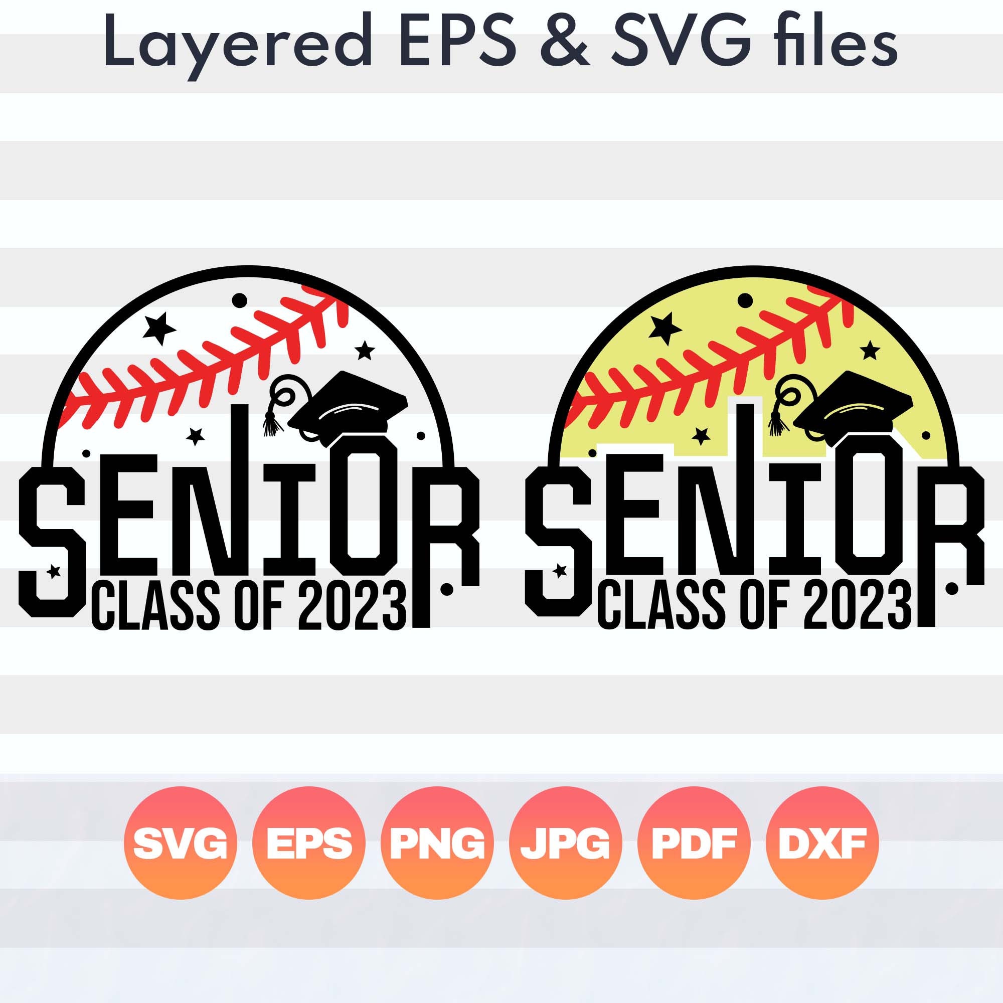 Senior 2023 Softball Svg Senior 2023 Baseball Svg Class of - Etsy