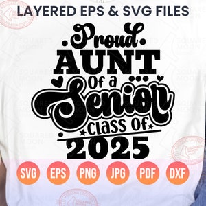 Senior Aunt 2025 SVG, Aunt of 2025, Aunt of 2025, Aunt of 2025, Aunt of 2025, Aunt for Auntum, Auntum und Auntum