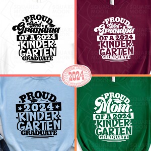 Kindergarten Graduation Svg Bundle Proud Family of a 2024 Graduate Svg ...
