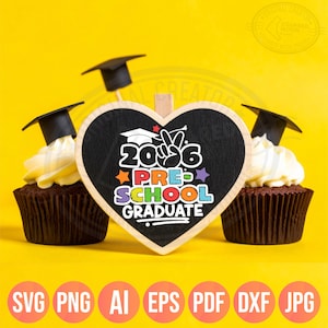 Graduación preescolar SVG PNG, regalos de graduación de 2026 para niños imagen 7