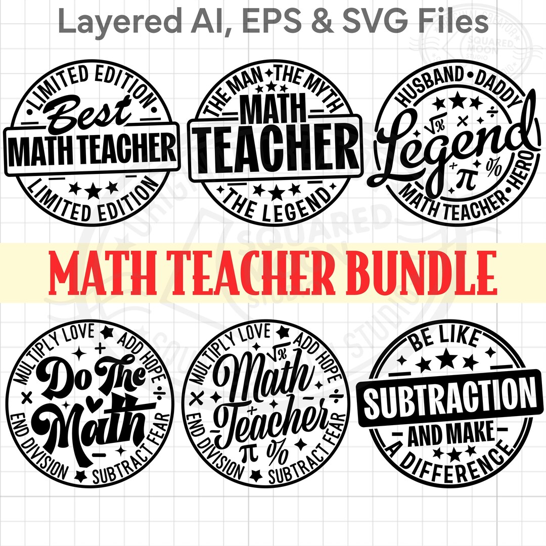 Math Teacher Svg Png Bundle, Do the Math, Funny Design for Mathematics ...
