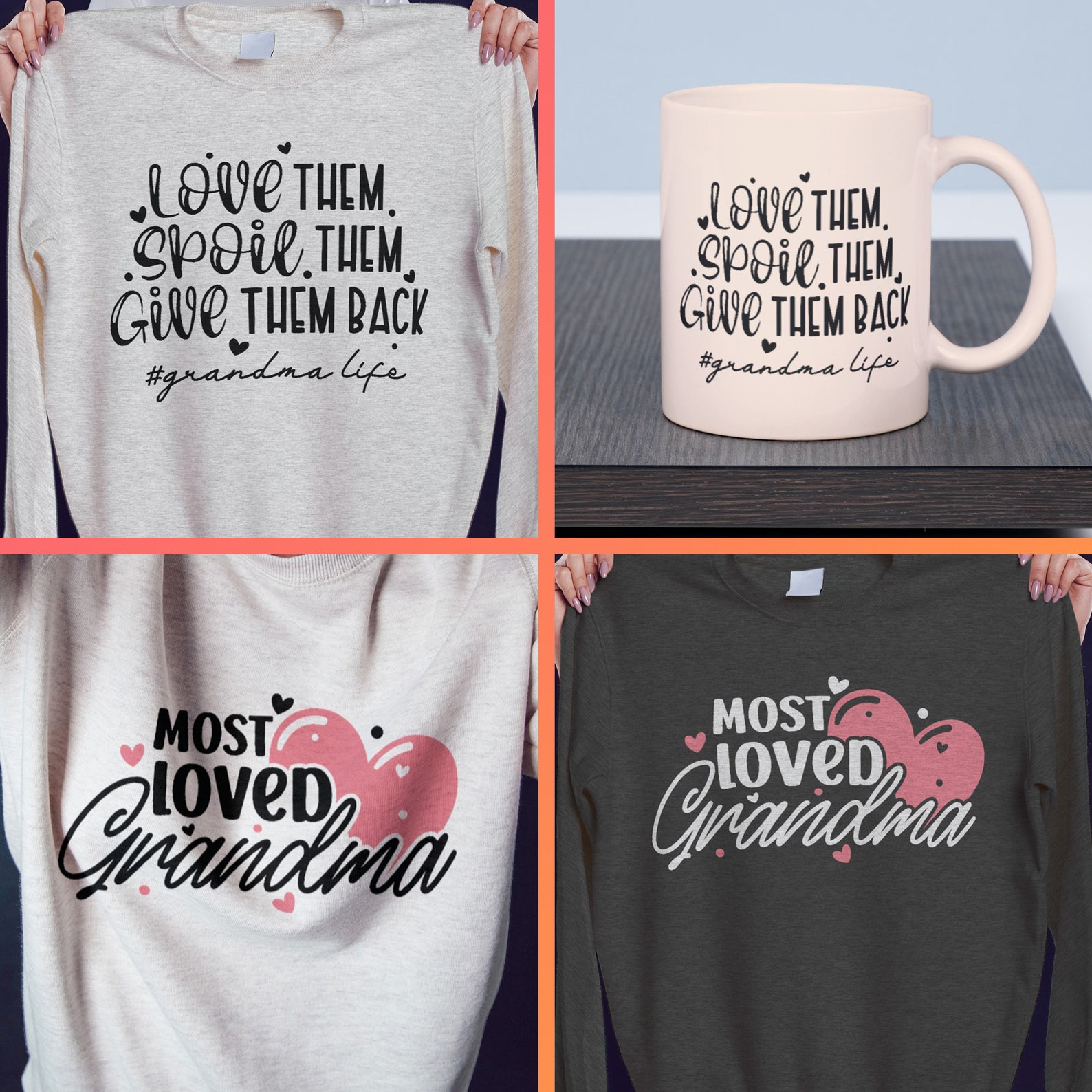 Grandma Svg Bundle Funny Grandma Png Grandma Quotes Svg | Etsy