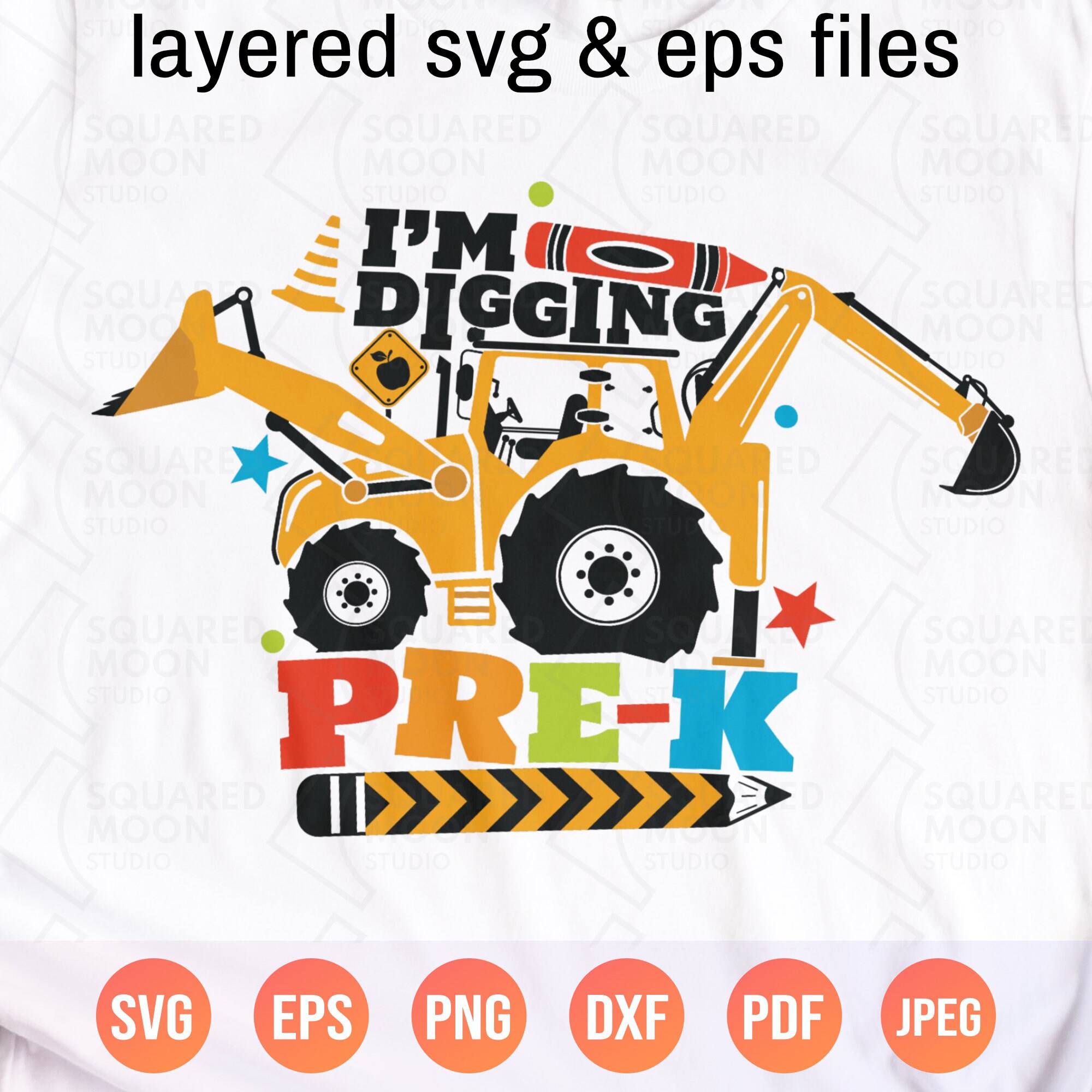 Pre-k Svg Png Bundle| I'm Digging Pre K Svg| Back to School ...