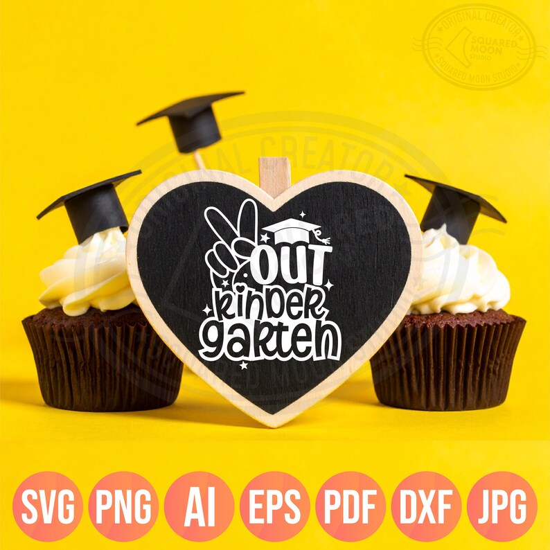 Peace Out Kindergarten SVG PNG, Last Day of School & Kindergarten Design image 2