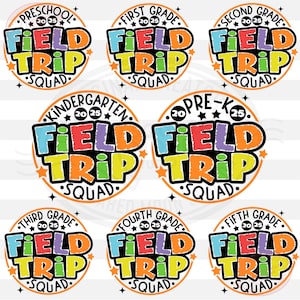 Lot Png Field Day, [GRADE] Svg Field Trip Squad, Field Day 2025 pour garçons filles, cadeaux pour enfants fête du sport, sublimation de silhouette Cricut