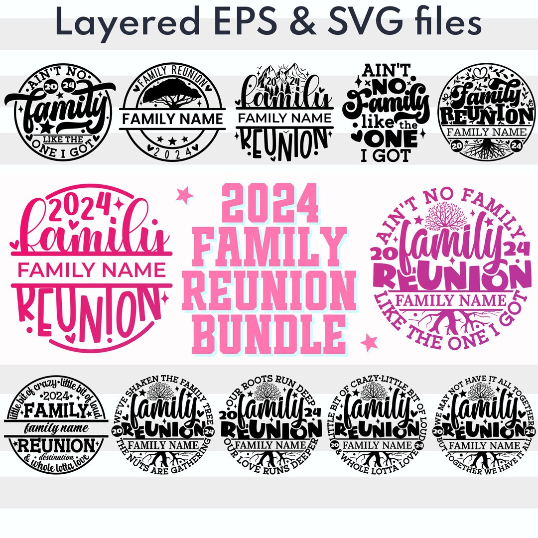 Family Reunion Svg Bundle Family Name Png Family Matching Gifts Shirts ...