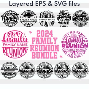 Family Reunion Svg Bundle| Family Name Png| Family Matching Gifts Shirts & Tumblers| 2024 Family Gathering Tree Digital Digital Cricut Files