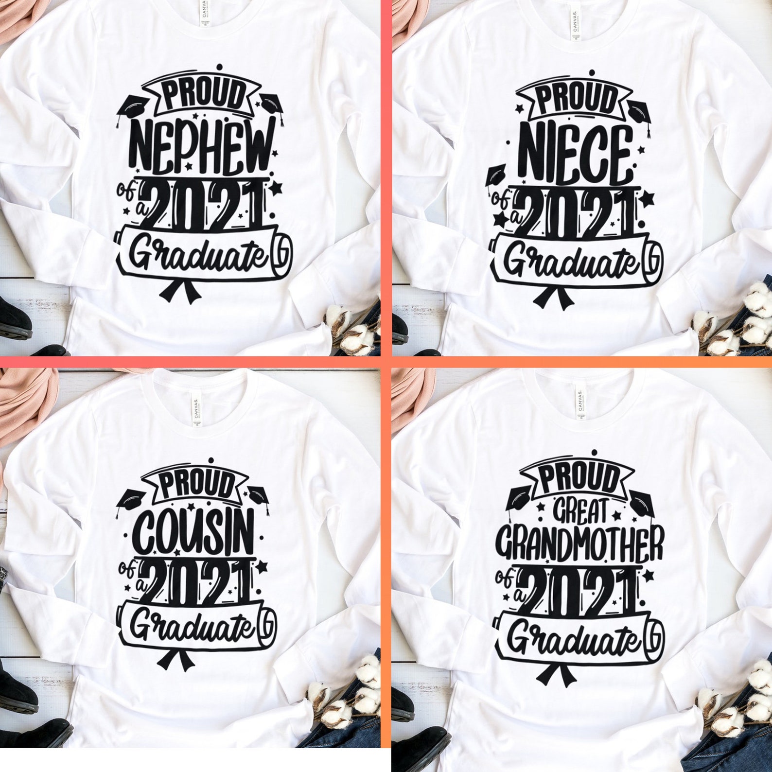Download Graduation Bundle 2021 Svg Graduation Family Shirt Svg ...