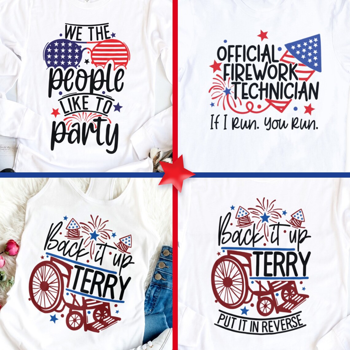 Funny 4th of July Svg Bundle Fourth of July Png Independence | Etsy