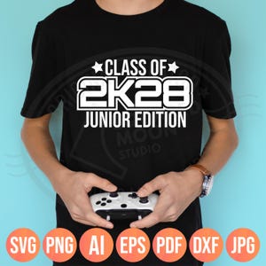 Class of 2028 SVG PNG: 2k28 Junior Edition Design (Instant Digital Download) image 8