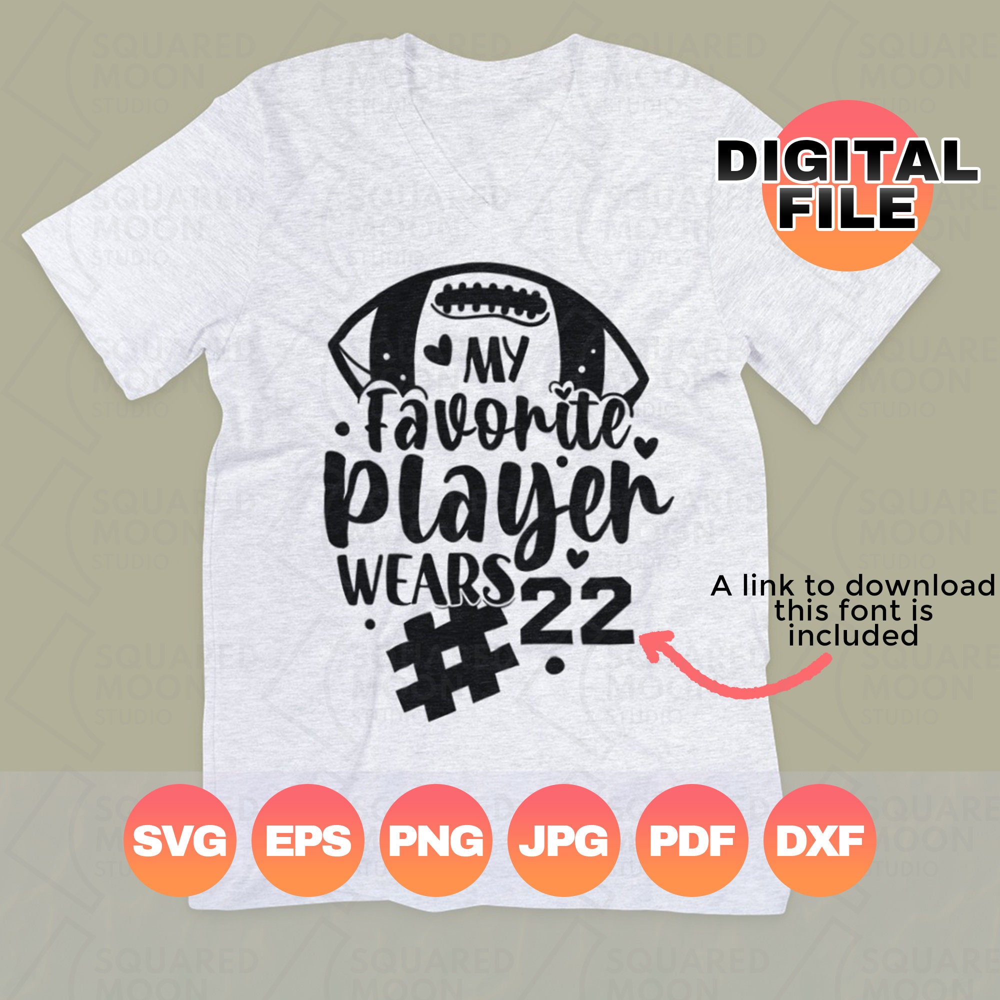 My Favorite Player Wears SVG Football Family Svg Football Etsy Ireland