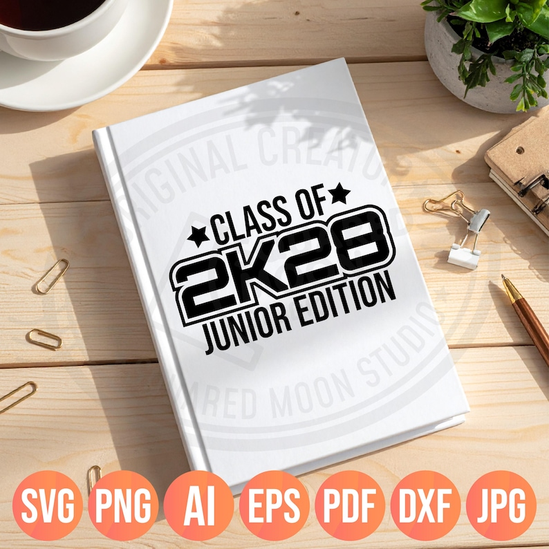 Class of 2028 SVG PNG: 2k28 Junior Edition Design (Instant Digital Download) image 6