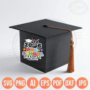 Preschool Graduation Svg Png Bundle (38 designs), 2026 Graduate Designs afbeelding 2