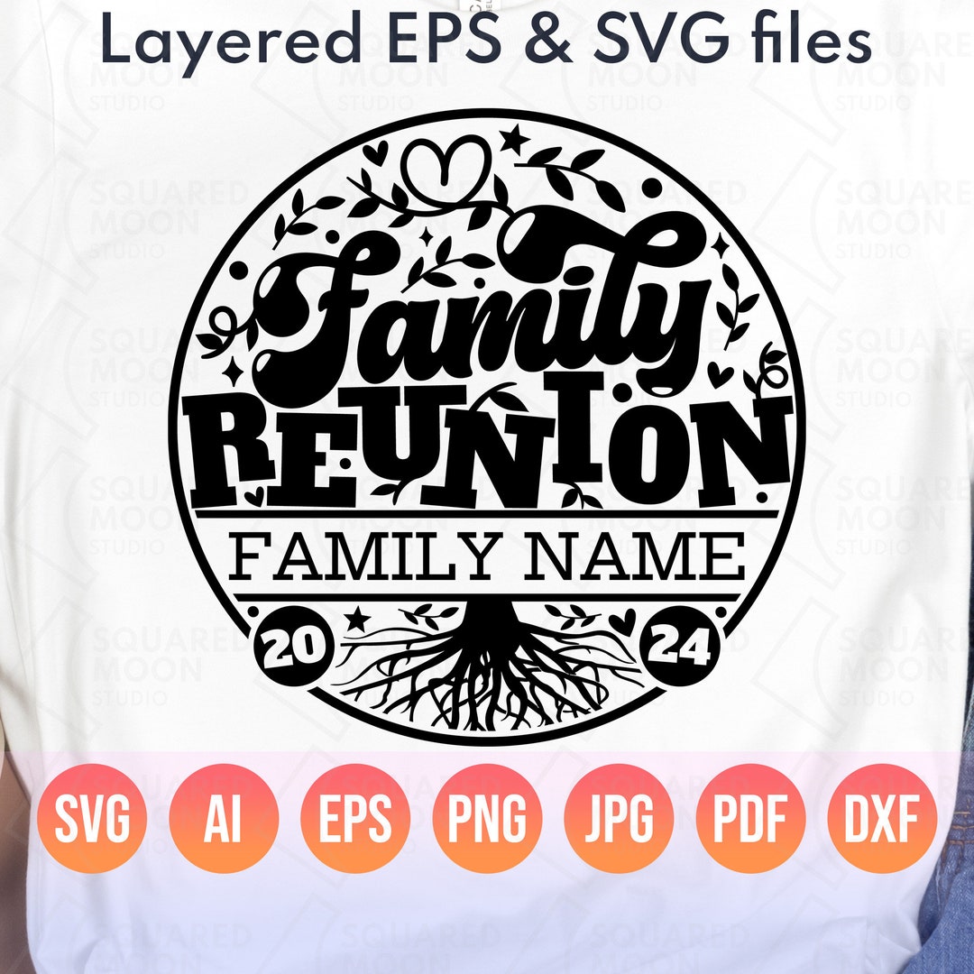 Family Reunion Svg 2024 DIY Custom Family Name & Location Png Little ...