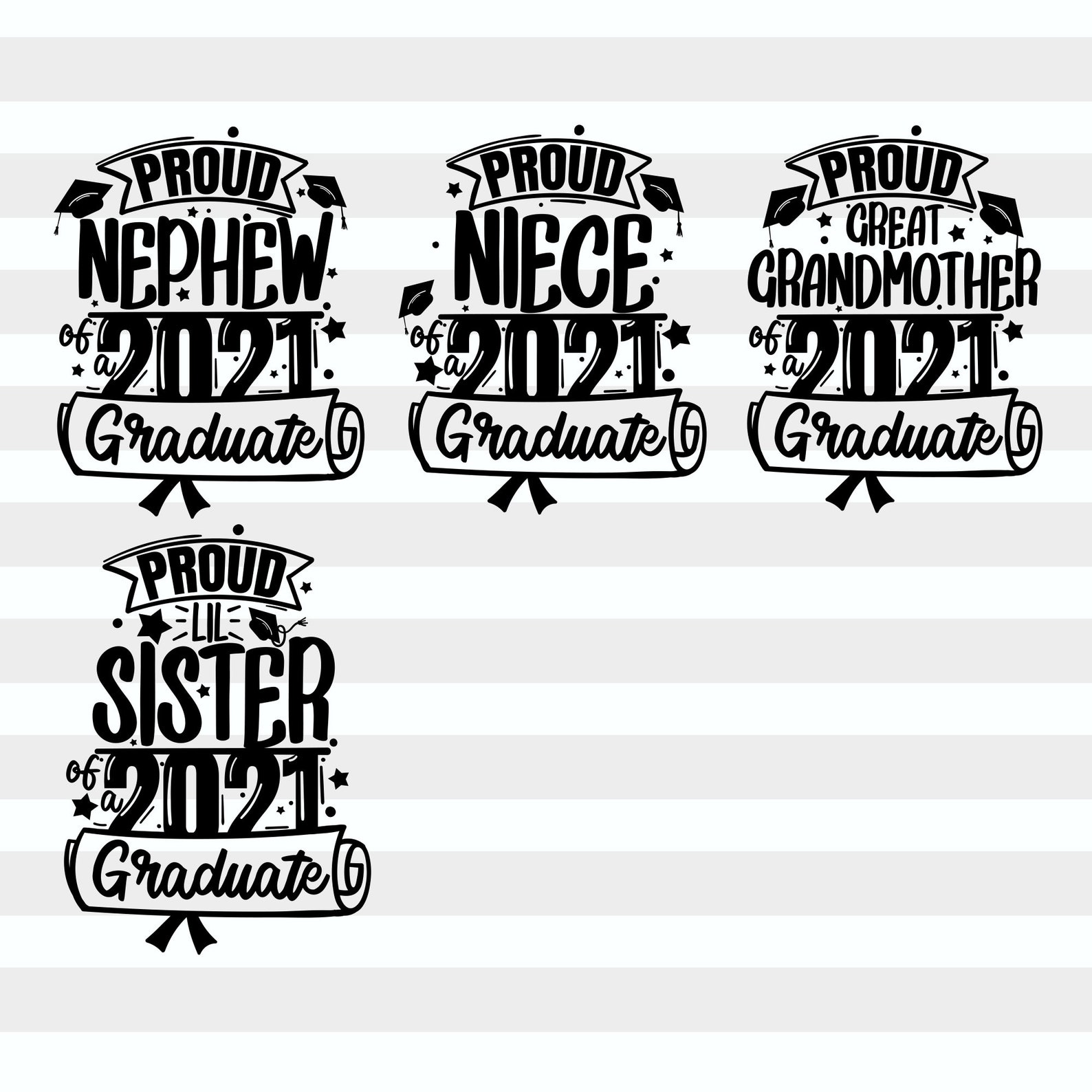 Download Graduation Bundle 2021 Svg Graduation Family Shirt Svg ...