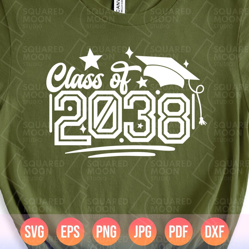 Class of 2038 SVG: Handprint Shirt Design (digital Files) - Etsy UK