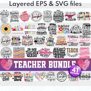 Pacote de SVG para Professores | SVG Engraçado para Professores | Citação de Professores em PNG | SVG de Volta às Aulas | Presente de Agradecimento ao Professor | Vida de Professor | Arquivo Digital Cricut