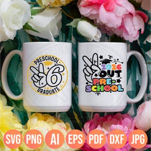 Preschool Graduation Svg Png Bundle (38 designs), 2026 Graduate Designs afbeelding 11