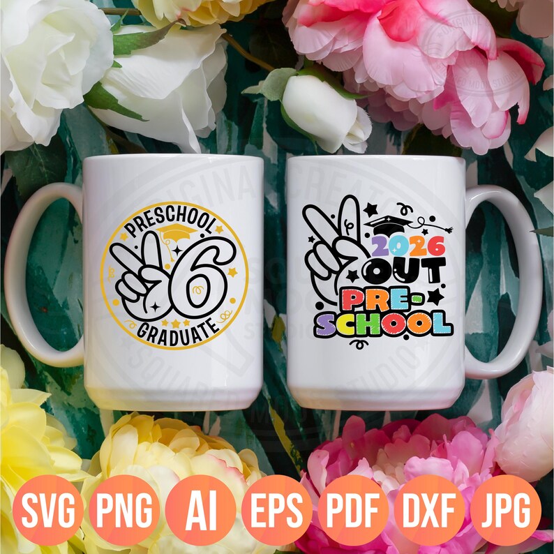 Preschool Graduation Svg Png Bundle (38 designs), 2026 Graduate Designs afbeelding 11