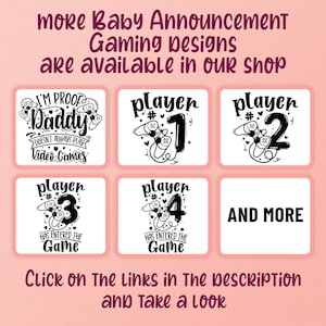 Achievement Unlocked New Character Created Pregnancy Announcement Digital Baby Announcement Svg Gaming Png Baby Gamer Svg Cricut Files image 7