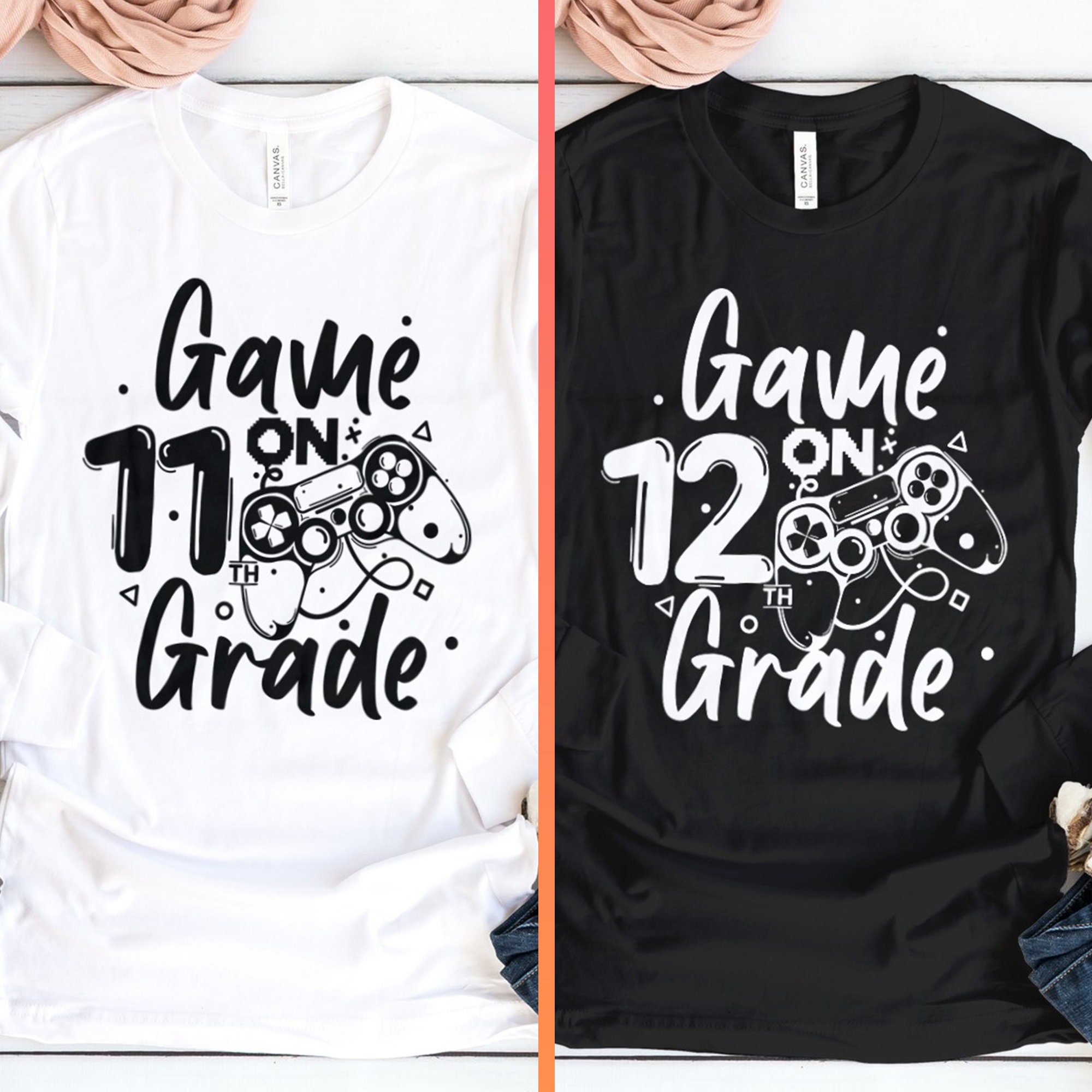 Back to School Svg Bundle| Game on 1st Grade| Second Grade Svg| First ...