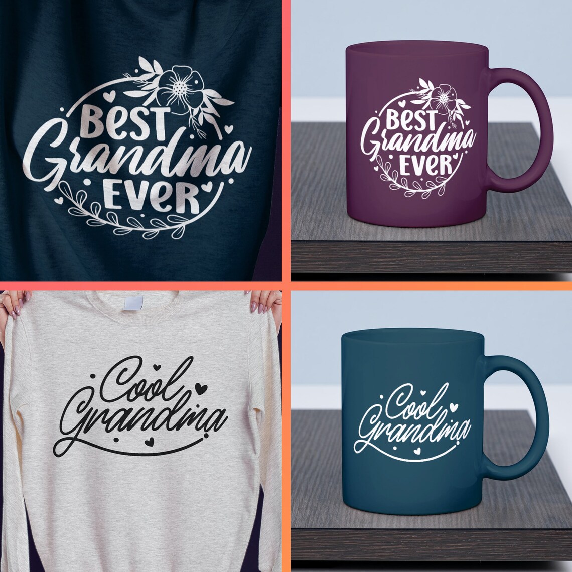 Grandma Svg Bundle Funny Grandma Png Grandma Quotes Svg | Etsy