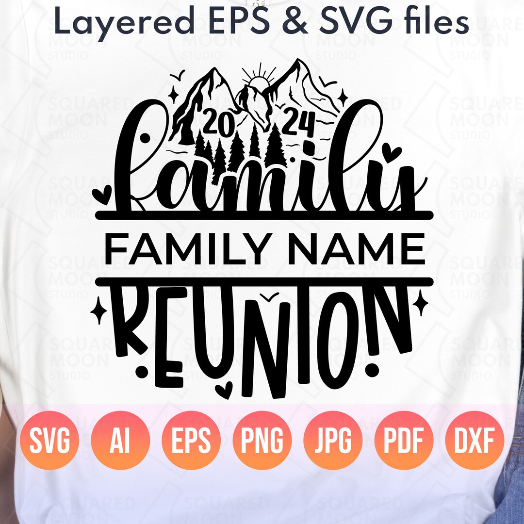 Family Reunion Svg 2024 DIY Custom Family Name Svg Png Family Matching ...