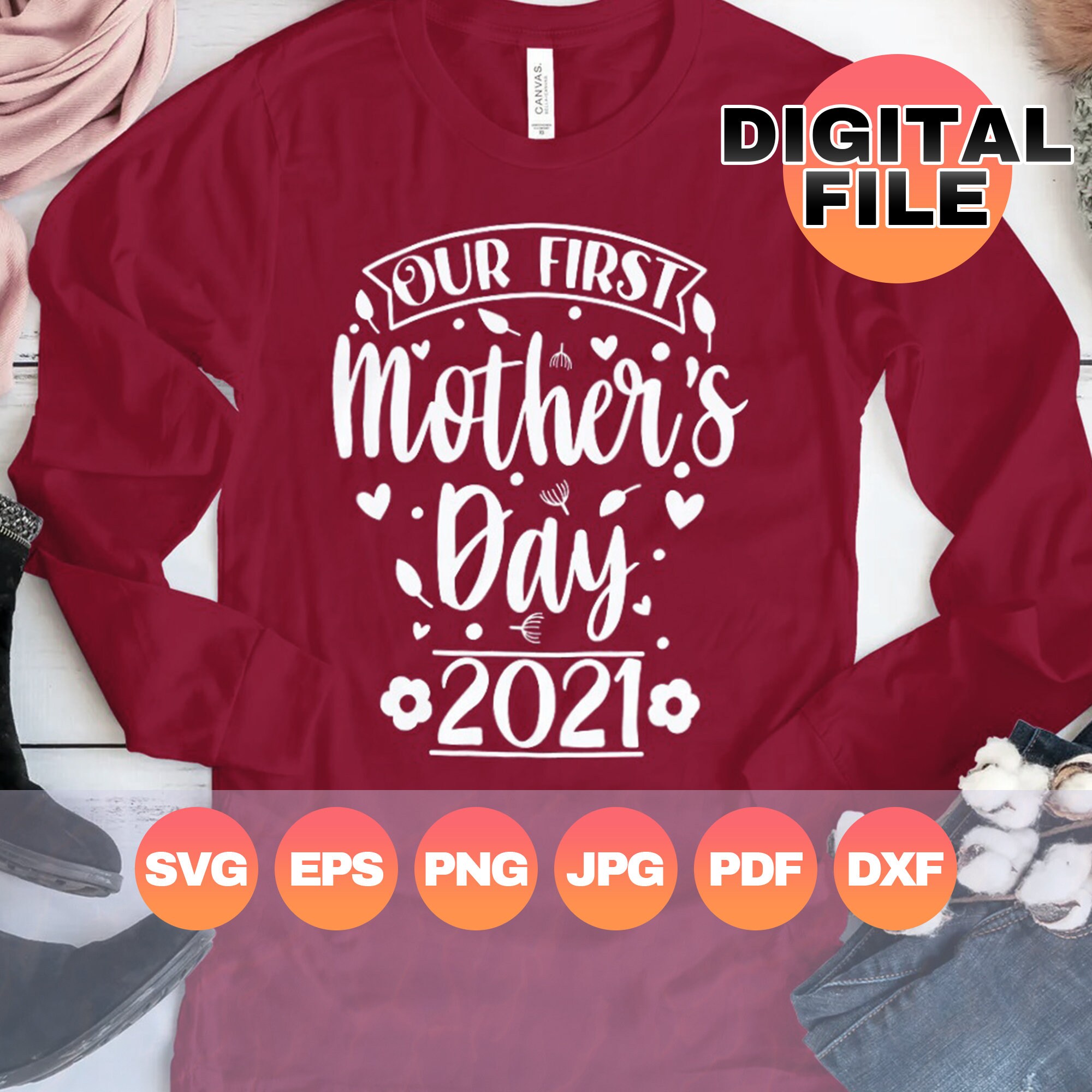 Download Our First Mothers Day 2021 Svg mother's day matching | Etsy