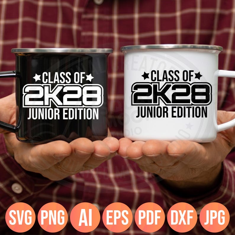 Class of 2028 SVG PNG: 2k28 Junior Edition Design (Instant Digital Download) image 3