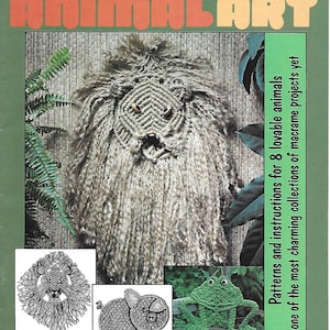 Arte em Macramê com Animais - Manual de Instruções de Macramê