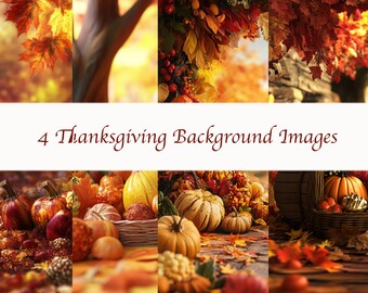4 Thanksgiving Background Digital Images