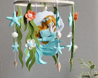 mermaid crib mobile