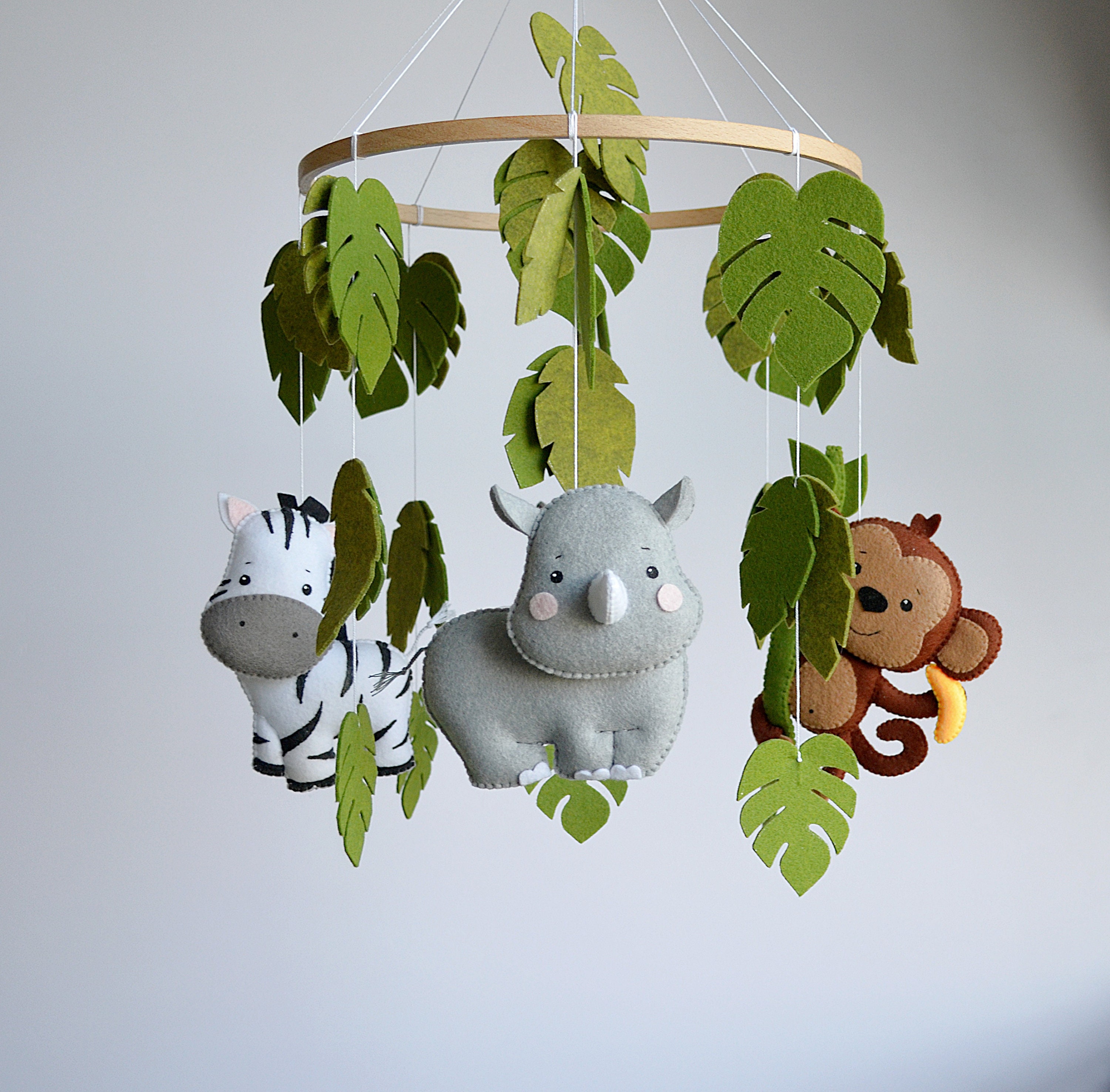 Portable Animals Safari Mobile, Safari Animals Toys Monkey, Hippopotamus, Zebra ...