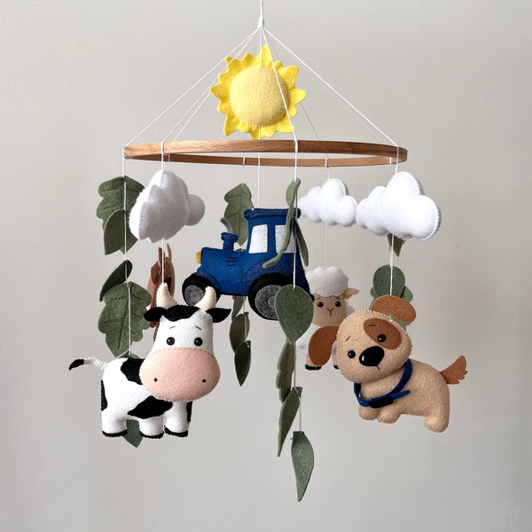 Farm Animals Mobile Etsy