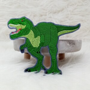 Aufnäher T-Rex hell-dunkelgrün verschiedene Größen & Filzfarben Bild 3