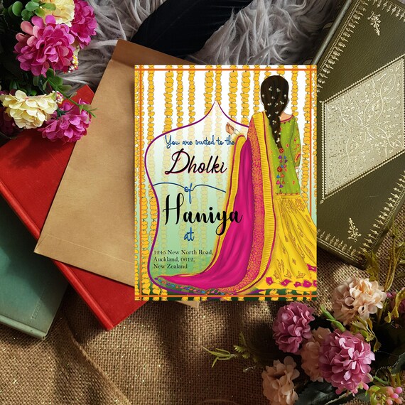 Blank Mehndi Invitation Card / Indian Marriage Template ...