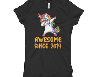 6th Birthday Kids T Shirt Made In 2014 Limited Edition Exclusive Block Logo