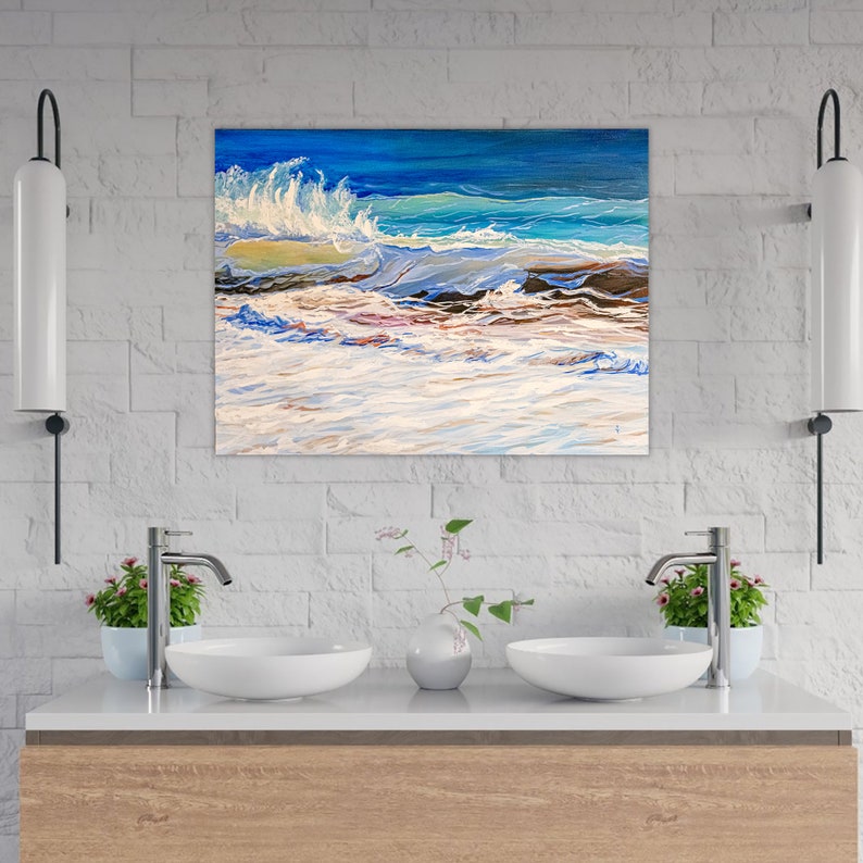 Laguna Beach Painting Original Art Wave California Artwork Etsy