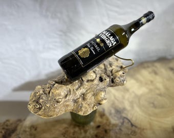 Portabottiglie di vino su misura, portabottiglie in legno fatto a mano, regalo di compleanno, regalo di inaugurazione della casa