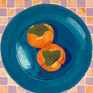 Pair of Persimmons Art Print