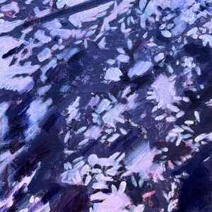 Foliage Shadows Original Abstract Acrylic Painting Art Print