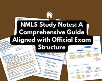 Notas de estudio para el NMLS 2025 / Plan de preparación para el examen + Registro de errores + Lista de verificación / Guía de licencia MLO según la Ley SAFE / Descarga imprimible