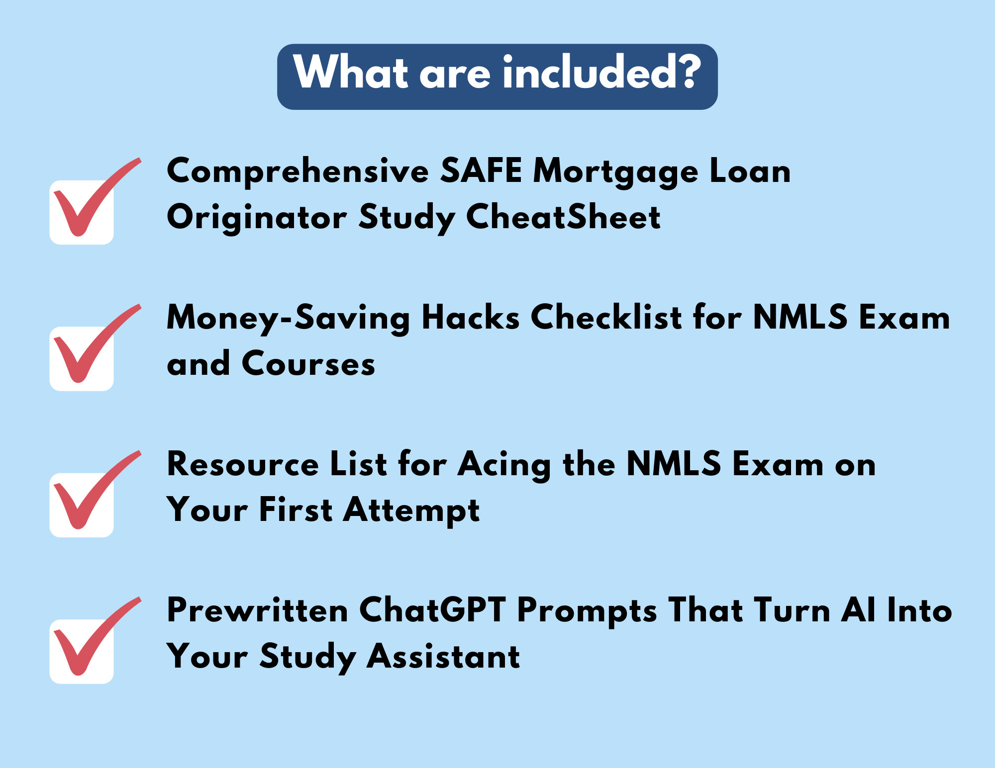 The NMLS Exam Prep Collection: Cheat Sheet Checklist Resource List The NMLS Exam Prep Collection: Cheat Sheet Checklist Resource List