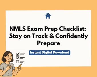 Lista de verificación de preparación para el examen NMLS 2025 (Hoja de cálculo de Google) / Tareas de preparación de estudio precargadas para MLO / Rastreador interactivo de listas de tareas pendientes