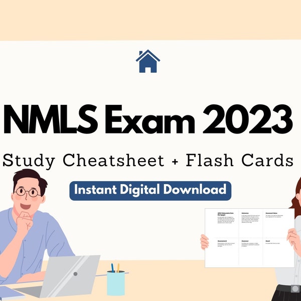 NMLS Exam 2023 Study Bundle: Cheat Sheet & Flash Cards